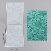 Plaque de gaufrage en plastique avec pince à texture 3D pour vacances, fournitures de bricolage avec plaque et pochoir