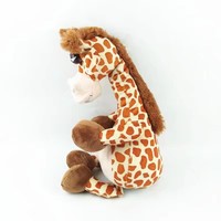 Peluche girafe amusante aux yeux bouffis de 25 cm, adorable poupée en peluche douce et moelleuse, cadeau pour enfants