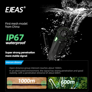 Ejeas Q8フルデュプレックス8ライダー接続防水インターフォンBluetoothヘルメット用オートバイインターホンQ8インターコム - Product Image 3
