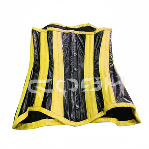 ชุดคอร์เซ็ทหนังแท้แบบมีโครงเหล็กรัดเอวชุดคอร์เซ็ตระบายอากาศได้สไตล์ใหม่ - Product Image 1