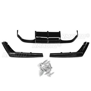 3PCS <b>Car</b> Rear Bumper <b>Diffuser</b> Spoiler Lip Splitter Protector Guard Carbon Fiber Style for BMW F80 M3 F82 M4 2015-2020 - Product Image 3
