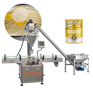 Automatic 400g 800g 900g Baby Formula Milk Powder Tin Filling Machine Production Line