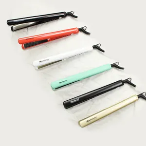 salon hair iron titanium flat irons ceramic coating OEM electric hair straightener professionals hot tools