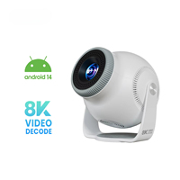 Mini projecteur à courte focale 4K pour home cinéma, écran vidéo LCD, projecteurs portables intelligents Android