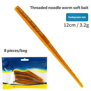 Señuelo Suave Flotante de Cola Recta para Pesca con Cebo Negro - Product Image 4