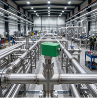 Capteur de débit thermique à affichage numérique F6731 pour eau, air, gaz, liquide, en acier inoxydable 316L, relais PNP NPN, moniteur de débit 4-20mA