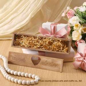 Cajas de Recuerdo para Bebés de Madera Ecológicas con Diseño Personalizado al por Mayor, Cajas Grabadas para Regalos Sorpresa, Caja para Anuncio de Embarazo - Product Image 2