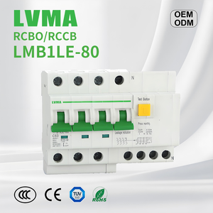 <span class=keywords><strong>LVMV</strong></span> LMB1LE-80 RCBO 6kA Fehlerstrom-Miniatur-Erdschluss-Leistungs schalter 6-80A 1P N 2P N 3P N 4P N. - Product Image 3