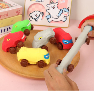 Jouets sensoriels anti-stress extensibles et compressibles en TPR, modèles voiture, monstre, dinosaure, sable magique, pour enfants - Product Image 5