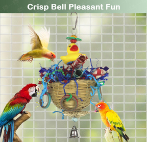 Pájaro forrajeo loro Juguete plástico pato bambú dedo cuna roer cadena Control remoto pájaro volador juguetes pájaro juguetes columpio - Product Image 2