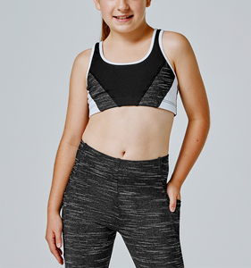 Petite fille vêtements actifs vêtements de <span class=keywords><strong>sport</strong></span> athlétiques Yoga pantalon uni collants de Yoga pour enfants enfants vêtements filles Yoga Gym Leggings - Product Image 6
