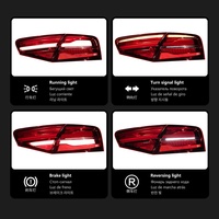 Convient à la modification des feux arrière de l'Audi A8 11-13 pour le nouveau modèle de feux de conduite et de clignotants LED