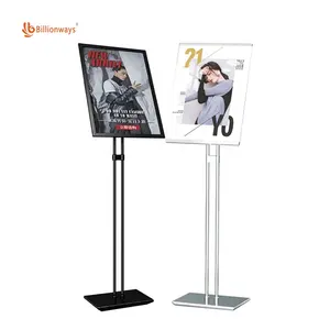 8,5x11 pulgadas ajustable Snap Frame Sign Stand Pedestal Poster Stand con marco de póster
