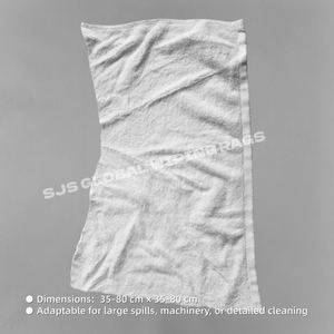 Paños de Limpieza Blancos de Algodón Puro, Paños de Limpieza Profesionales Blancos para Taller, Resistentes, para Limpieza Industrial - Product Image 3