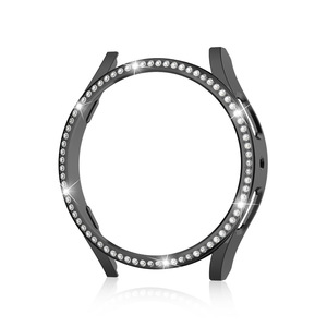 Carcasa de Marco duro para <span class=keywords><strong>Samsung</strong></span> <span class=keywords><strong>Galaxy</strong></span> <span class=keywords><strong>Watch5</strong></span>/4 40mm <span class=keywords><strong>44mm</strong></span> Funda protectora de reloj de PC hueco de diamante de fila única de lujo - Product Image 2