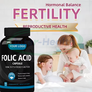 Ausreson kapsul asam folat kapsul Vitamin B2 besi <span class=keywords><strong>Prenatal</strong></span> suplemen Dha B9 kapsul asam folat untuk wanita hamil - Product Image 4