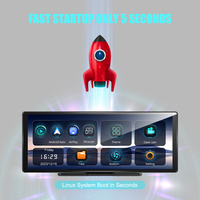 Caméra embarquée 4K WIFI ADAS GPS Carplay & Android Auto 11,3 pouces Enregistrement vidéo du tableau de bord de la voiture Enregistrement en boucle Application téléphonique
