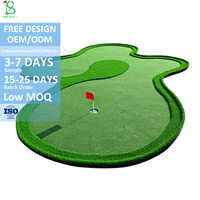 Grand terrain de golf vert pour intérieur extérieur professionnel écologique gazon artificiel tapis de golf pour la maison bureau arrière-cour