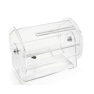 Boîte à billets de tombola en acrylique transparente, tambour à billets de tombola moderne en acrylique à manivelle pour <span class=keywords><strong>les</strong></span> jeux de loterie - Product Image 3