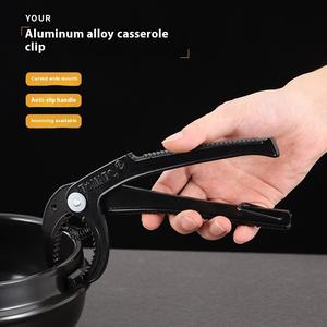 Pot en pierre de style coréen Bibimbap pinces spéciales antidérapantes anti-brûlures en métal <span class=keywords><strong>poulet</strong></span> braisé ustensiles commerciaux noirs - Product Image 2