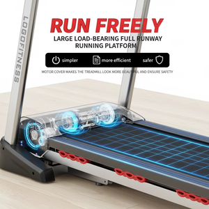Tapis roulant électrique motorisé pliable de qualité supérieure avec écran LCD, design portable pour la remise en forme à domicile - Product Image 5
