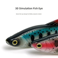 NOUVEAU OEM Leurre Shad Pike 12,5 cm 21g, Swimbait à queue carrée pour Perche, Poisson-chat, Luciole, Appât Artificiel, Matériel de Pêche Grandes Prises