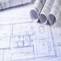 Hoja o rollo de dibujo CAD, papel Blueprint 80GSM