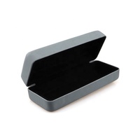 Étui de protection pour lunettes en cuir mat, 5 unités, coque en métal dur pour lunettes optiques