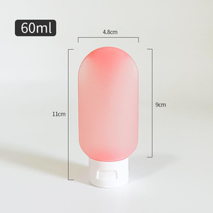 Bouteilles de voyage en silicone étanches, bouteilles de voyage souples en silicone portables, contenants pour shampoing, lotion, cosmétiques et articles de toilette - Product Image 1