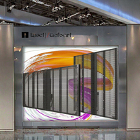 Écran LED transparent pour mur vidéo, léger, couleur pleine, 4K HDR10, CMS intégré, pour façade de bâtiment