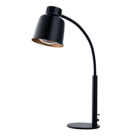 Lampe chauffante infrarouge décorative professionnelle pour comptoir, station de maintien au chaud pour buffet, double tête, base en pierre