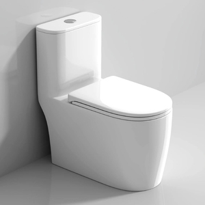 Bán buôn hiện đại thân thiện với môi kép tuôn ra WC nhà vệ sinh gốm kéo dài nhà vệ sinh chỗ ngồi kích thước lớn Bát vuông một mảnh cấu trúc khách sạn - Product Image 1