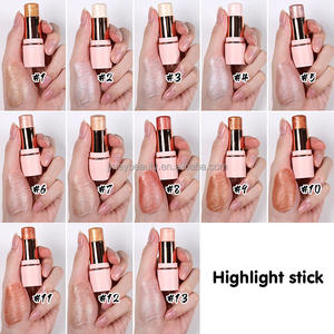 ครีมไฮไลท์เนื้อครีม ติดทนนาน กันน้ำ ใช้ได้หลายแบบ สำหรับหน้า ชิมเมอร์ คอนทัวร์ คอนซีลเลอร์ บลัชออนแบบแท่ง น่ารัก - Product Image 4