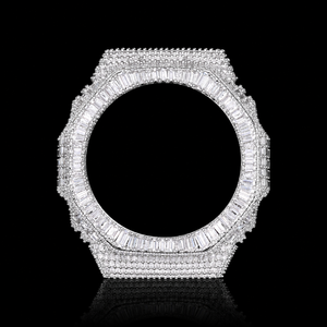 อะไหล่นาฬิกา Iwatch G Series รุ่น Shocks DW56006900 GA2100 ตัวเรือนขอบหน้าปัดแบบ Iced Out ประดับเพชร Moissanite VVS1 สำหรับเปลี่ยนตกแต่ง พร้อมใบรับรอง GRA - Product Image 2