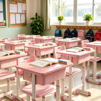 Chaise de bureau ergonomique populaire pour étudiant, réglable en hauteur, avec structure en acier personnalisable, pour l'éducation primaire et secondaire