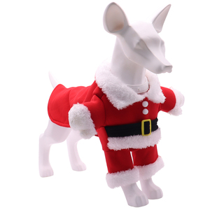 Benutzer definierte Großhandel Cosplay Haustier Katze Welpe Hund Weihnachten Weihnachten Weihnachts mann Kleidung Kostüm Anzug Set - Product Image 6