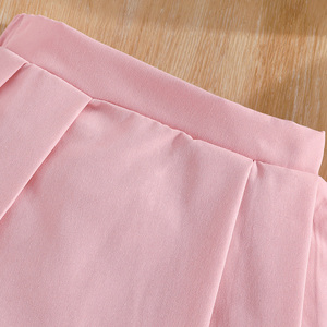 Conjunto de Ropa Infantil Elegante, Casual y Transpirable de Tres Piezas para Niñas Pequeñas con Hermosas Decoraciones de Lazos para el Verano - Product Image 6