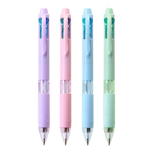 Penna a Sfera Multicolore 4-in-1 Verde <span class=keywords><strong>Blu</strong></span> Rosso Nero 0,7MM con Impugnatura Morbida in Gomma Protettiva - Product Image 1