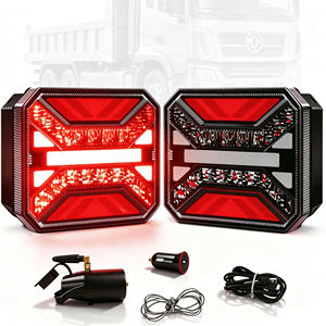 Nouveau <span class=keywords><strong>kit</strong></span> de feux arrière LED <span class=keywords><strong>sans</strong></span> <span class=keywords><strong>fil</strong></span> pour <span class=keywords><strong>remorque</strong></span> 12-24V, magnétique, étanche E9, avec clignotants et feux stop - Product Image 4