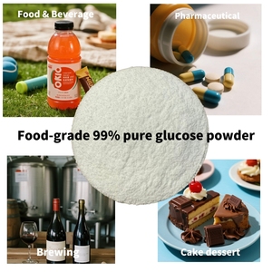 Poudres de glucose monohydraté et anhydre de qualité alimentaire Edsign, pureté 99 %, certifiées HALAL, édulcorants pour gâteaux, boissons et <span class=keywords><strong>biscuits</strong></span> - Product Image 6