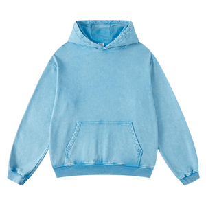 Sudaderas con capucha lavadas con ácido para hombre de alta calidad, ropa de tela de algodón y poliéster 100% personalizada para invierno - Product Image 1