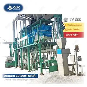 Usine automatique de moulin à farine de grains de disque de gramme vert de qualité supérieure de la Chine pour le meulage de farine