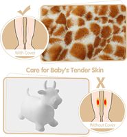 Jouets rebondissants de girafe pour 1 fille de 2 ans, trémie en peluche pour tout-petits, monter sur un videur gonflable en caoutchouc pour animaux