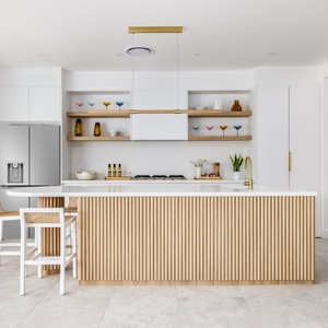 Campioni Gratuiti Fabbrica Cinese <span class=keywords><strong>Disegni</strong></span> CAD Moderni Mobili da Cucina in MDF Laccato - Product Image 1