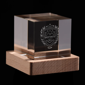 Ảnh pha lê 3D hình trái tim với đế ánh sáng | khắc laser thủy tinh tùy chỉnh cá nhân & khắc ảnh - Product Image 6