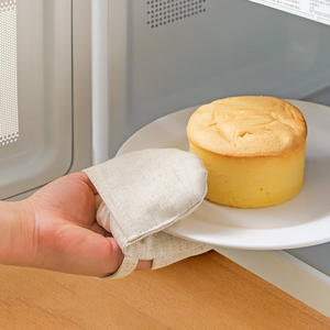 Guantes de Cocina de Algodón Grueso y Lino, Resistentes al Calor, 18.5 cm, para Hornear, Horno y Microondas, Color Sólido - Product Image 4