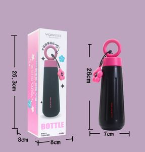 Bouteille isotherme en acier inoxydable IStapromo Gifts 450 ml Tomatodo Girl avec poignée, pour femmes, sport, fleurs - Product Image 6