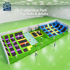 Factory Price Commercial Heavy Duty Indoor Outdoor Trampoline Park with Slide for Kids Adults Amusement Playground - Product Image 1