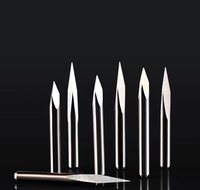 Long temps d'utilisation trois faces mèches de gravure mèches de gravure au diamant 3.175mm outils de coupe au diamant pour pierre de Quartz, mèches de routeur cnc