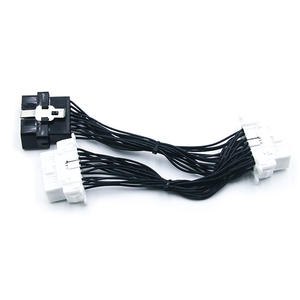 Divisor de Cable OBD tipo Y 30 cm J1962 16 pines 1 macho a 2 hembra 12/24V Cable de extensión OBDII para sistema de diagnóstico automático OBD2 - Product Image 4